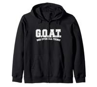G.O.A.T God Over All Things Christian Faith Quote Zip Hoodie