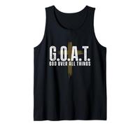 G.O.A.T. God Over All Things - Christian Jesus Faith Church Tank Top
