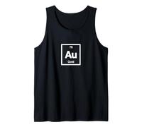 G O L D, Au - Periodic Table of Elements Science Gifts Tank Top