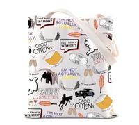 G-Omens Merchandise Comedy TV Gift Crowley and Aziraphale Wings Makeup Bag G-Omens TV Show Gift (Smitten T UK)