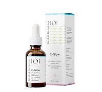 G orgeous 101 C-Glow - 15% Vitamin C Serum, super-light + Ferulic acid & vitamin E, gives environmental protection, boost collagen & evens skin tone - all skin types, 30ml