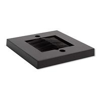 G-PLUG 1 Gang Brush Plate for HDMI, Cable Pass Through Wall Plate, Black | Neat wall cable management for TV, Ethernet, coaxial and speaker cables; single-gang faceplate includes screws and wall plugs