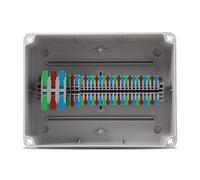 G-ProBox Plus Lever Junction Box IP65, with three sizes of coloured lever terminals, 246mm x 185mm x 100mm