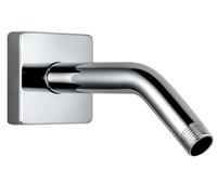 G-Promise 6-Inch Shower Arm with Flange, Wall-Mounted Stainless Steel Shower Pipe for Fixed and Handheld Shower Heads, Chrome