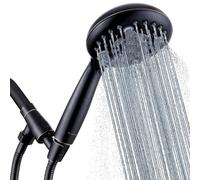 G-Promise Hand Held Shower Heads with Adjustable Metal Shower Arm Mount, Extra Long Flexible Stainless Steel Hose Oil Rubbed Bronze