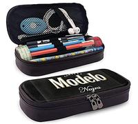 G-R-U-P-O Modelo Leather Pencil Case Big Capacity Waterproof Pen Pencil Pouch Practical Bag with Zipper for Boys Girls Teens Adults School Work