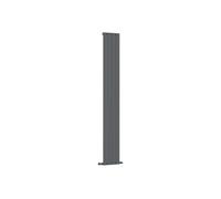 G-Rad G-Rad Anthracite Single Column Flat Vertical Aluminium Radiator - 1800X292mm