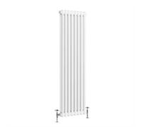 G-Rad G-Rad White Double Column Vertical Cast Iron Radiator - (H) 1800 X (W) 370mm
