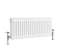 G-Rad G-Rad White Triple Column Horizontal Cast Iron Radiator - (H) 300 X (W) 1000mm