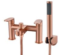 G-Rad Luxury Sanford Bathroom Bath Filler Shower Mixer Tap - Polished Copper
