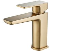 G-Rad Luxury Arvan Mono Bathroom Basin Sink Mixer Tap - Gold