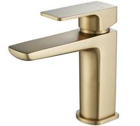 G-Rad Luxury Arvan Mono Bathroom Basin Sink Mixer Tap - Gold