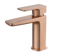 G-Rad Luxury Arvan Mono Bathroom Basin Sink Mixer Tap - Polished Copper