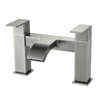 G-Rad Luxury Nerra Kova Bathroom Bath Filler Tap In Gun Metal - 156 X 225mm