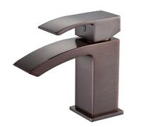 G-Rad Luxury Nerra Mono Bathroom Basin Sink Mixer Tap - Bronze