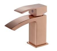 G-Rad Luxury Nerra Mono Bathroom Basin Sink Mixer Tap - Polished Copper