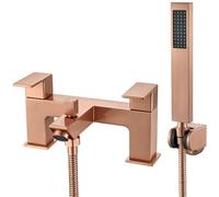 G-Rad Luxury Windon Bathroom Bath Filler Shower Mixer Tap - Polished Copper
