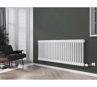 G-Rad White Electrical Column Horizontal Cast Iron Radiator - (H) 600 X (W) 1165mm