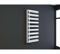 G-Rad White Heated Towel Rail Flat Panel Bathroom Radiator - (H) 1300 X (W) 500mm