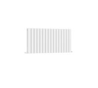 G-Rad White Horizontal Oval Aluminium Double Column Radiator - 450x985mm