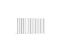 G-Rad White Horizontal Oval Aluminium Double Column Radiator - 600x1435mm