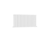 G-Rad White Oval Aluminium Horizontal Double Column Radiator - 600 X 1435mm