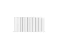 G-Rad White Oval Aluminium Horizontal Double Column Radiator - 600 X 1615mm
