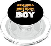 G randpa of the Birthday Boy Construction Worker Bday Party PopSockets PopGrip for MagSafe