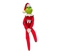 G-rinch Plush Hanging Christmas Decorations Cute Green Elf Stuffed Plush Pendant for Kids Girls Boys Christmas Tree Decorations