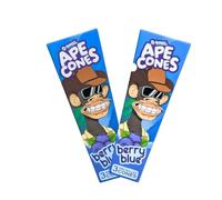 G-Rollz Ape Pre-Rolled Cones, 6 King Size Rolling Papers, 2 Pack, Pop Activated Flavoured Tip, 3 Per Pack, Blueberry