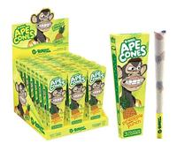 G-Rollz Ape Pre-Rolled Cones, King Size Rolling Papers, Pop Activated Flavoured Tips 24 Retail Box (72 Cones) (Pineapple Punch)