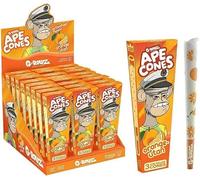 G-Rollz King Size Pre-Formed Rolling Paper Cones - Pop-Activated Flavoured Papers with Filter Tips, 24 Box (72 Cones Total) (Orange Utan)