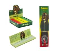 G-ROLLZ Organic Green Unbleached Kingsize Slim Papers, 50 Leaves, 110mm x 44mm (20 x Booklets)
