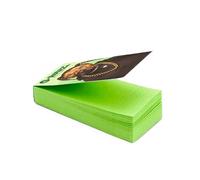 G-Rollz Wide Green Filter Tips - Pets Rock Rap Design for Ultimate Smoking Experience (1 Pack)