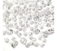 G&S homedeko 520 Pcs Clear Fake Crushed Ice Stones,400g Fake Crystal Stones Ice Sparkly Stoness Fake Diamonds Plastic Ice Cubes Gems for Table Decoration Wedding Display Vase Fillers Art Crafts