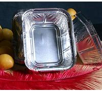 G&S PACKING UK LTD No. 1 Foil Takeaway Containers with Lids (100)