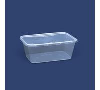 G&S PACKING UK LTD Plastic Microwave Freezer Safe-Lunch Boxes - Food containers And Lids, Suitable for Batch cooking ready meals, Chilli, pasta, rice, curry, Potatoes and Other use (10, 1000ml)