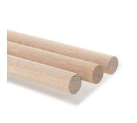 G&s Timber - 60mm Oak Dowels 500mm Long - Pack Of 3