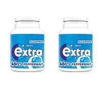 G SALES buy Extra Chewing Gum (2, Wrigley's Extra Peppermint Sugar Free Chewing Gum 46 Pieces 64g)