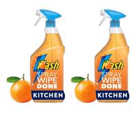 G SALES by Spray Wipe Done 800ml (Pack Of 2) (Flash Spray Wipe Done Kitchen Bright Mandarin 800ml)