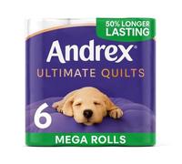 G Sales Bye Toilet Paper (Andrex Ultimate Quilts Toilet Tissue 6 Mega Rolls)