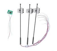 G Scale Model Railroad Traffic Lights with Pedestrian Signals and LEDs, 3-Piece Set for 1:25 Scale Layouts