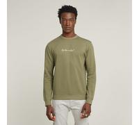 G-Script Logo Sweater - Green - Men L