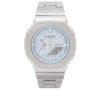 Casio G-Shock GM-2110D-2AER Men's Blue Octagonal Dial Stainless Steel Bracelet Watch