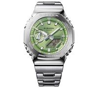 G-Shock Casio Analog-Digital Steel Watch GM2110D, Silver, (L× W)- 49.3 × 44.4, Minimalist