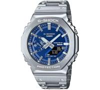 G-Shock Casio Full Metal Vibrant Blue Mens Watch GMB2100AD-2A, Silver Blue, Sport
