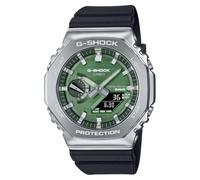 G-Shock Casio G-Steel Solar Connected Green Dial Black Resin Strap Watch - GBM2100A-1A3