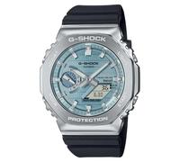 Casio G-Shock Octogonal Steel Tough Solar Sky Blue Dial Watch GBM2100-1A2, Blue