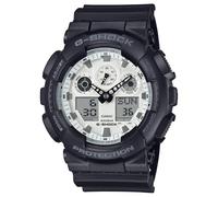 G-Shock Casio GA-100 Series Analog-Digital High Contrast Black and Brilliant White Watch - GA100WD-1A
