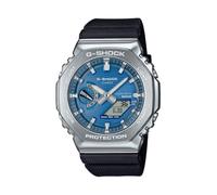 G Shock G-Steel 2100 Series Vapour Blue Dial Watch GBM-2100A-2BER | Bluetooth® connectivity, World Time, full auto-calendar, stopwatch, countdown timer, daily alarm